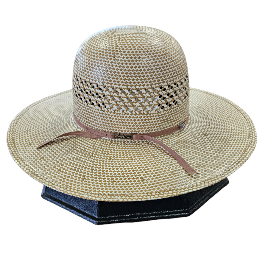American Hat Co. Straw Hat - #TC 8870 OPEN CROWN