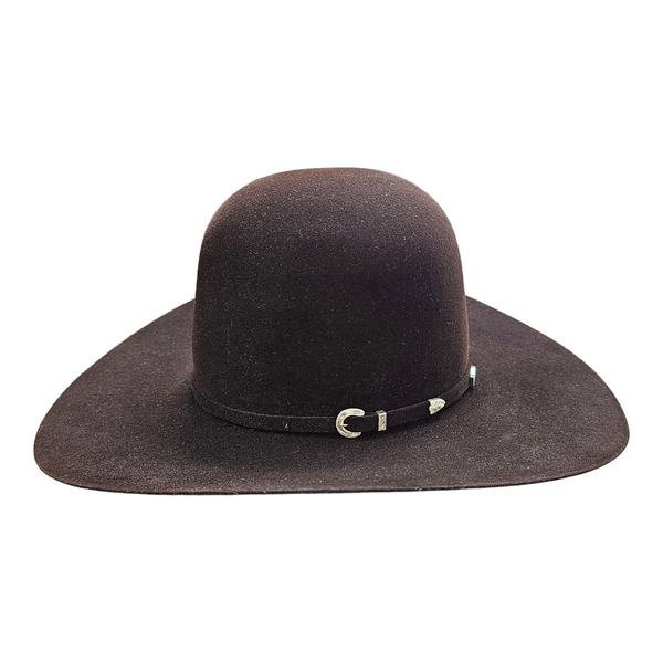 American Hat Co. - 40X Black Cherry Felt Cowboy Hat - Open Crown