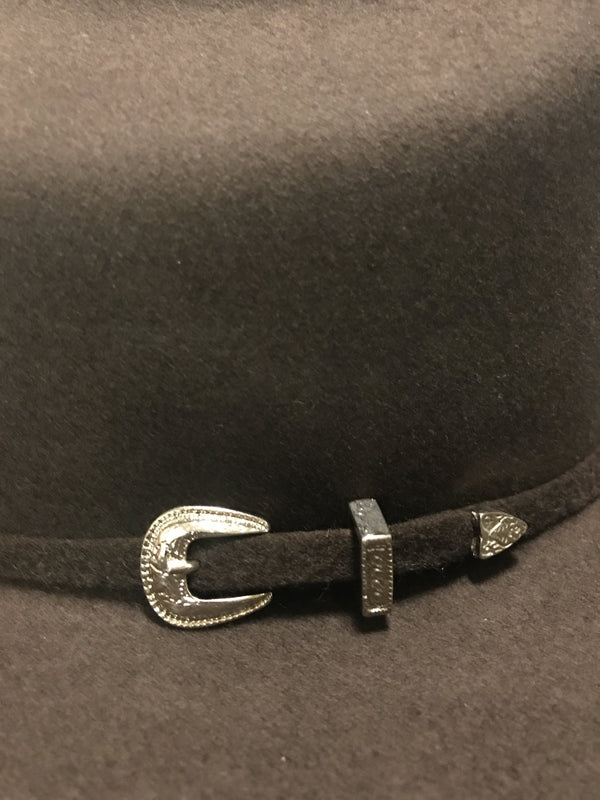3B6S JB（ジョン・バートン）ナイロン ツイード調/ ダークブラウン Justin 3X Felt Hat - Brown - Connolly Saddlery