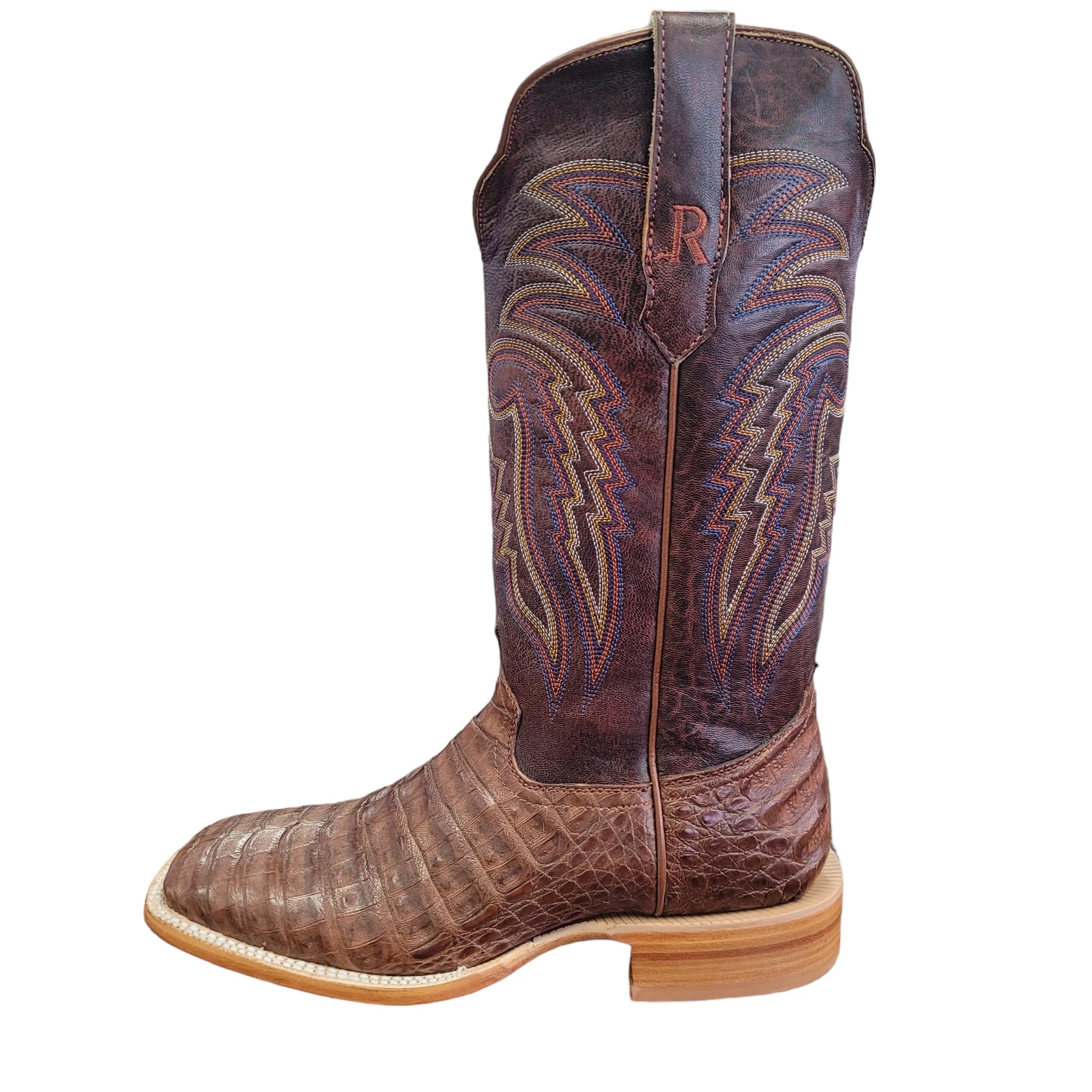 R Watson Boot - Antique Cognac Caiman