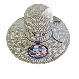 American Hat Co. Straw Hat - #TC 8820 OPEN CROWN