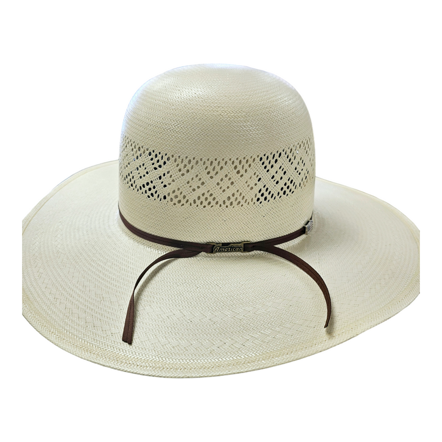 American Hat Co. Straw Hat - #8300 - OPEN CROWN - 4 1/4" Brim