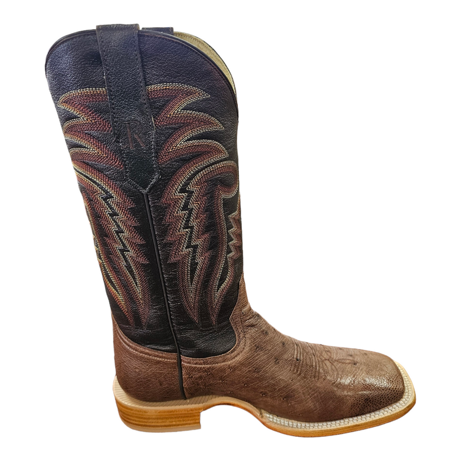 Men's Kango Tabac Smooth Quill Ostrich Boot