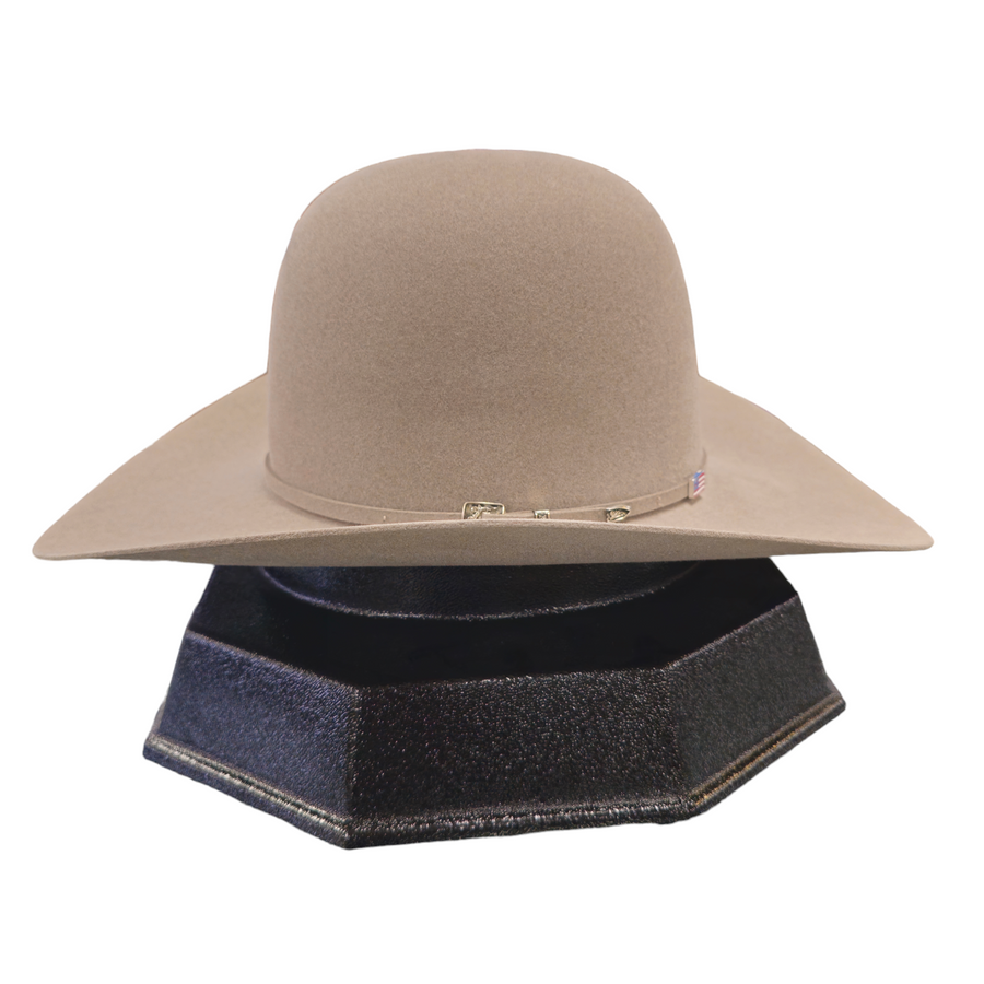 American Hat Co. - 100X Natural Felt Cowboy Hat - Open Crown - 4 1/4" Brim