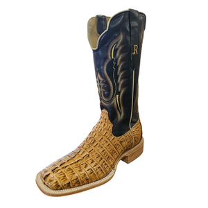 Men's Saddle Hornback Caiman Tail