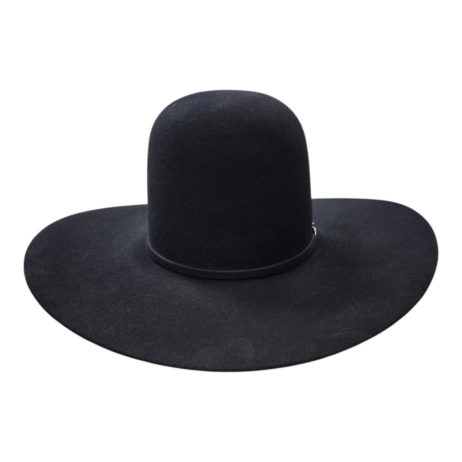 Rodeo King 7X Felt Hat – Black – Open Crown – 4 1/4" Brim