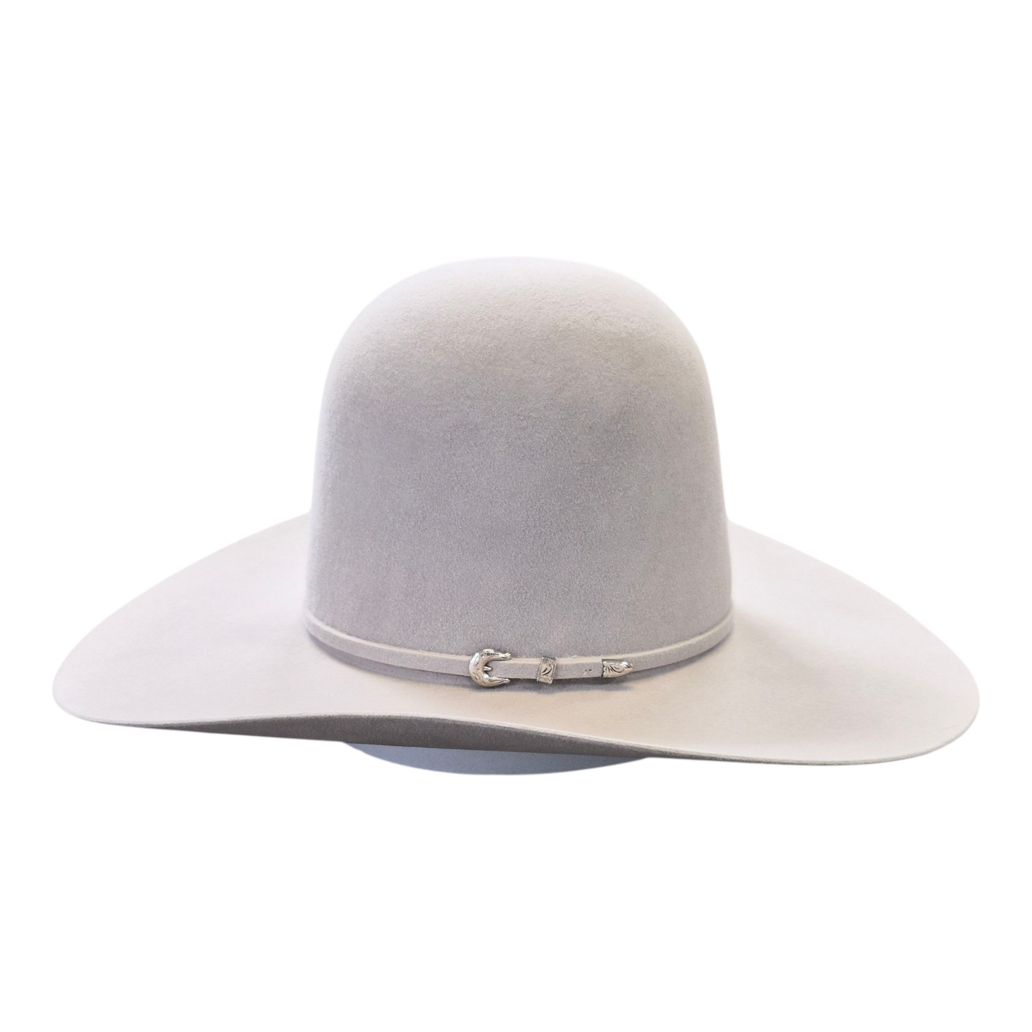 Rodeo King 7X Felt Hat – Silver Belly – Open Crown – 4 1/4" Brim