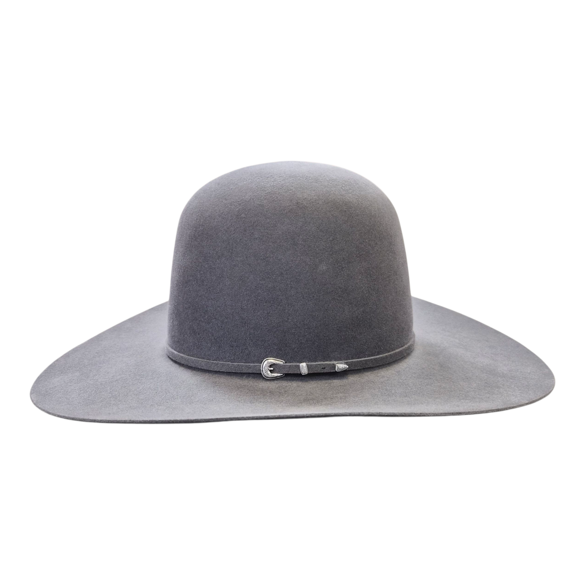 Rodeo King 7X Felt Hat – Slate – Open Crown – 4 1/4" Brim