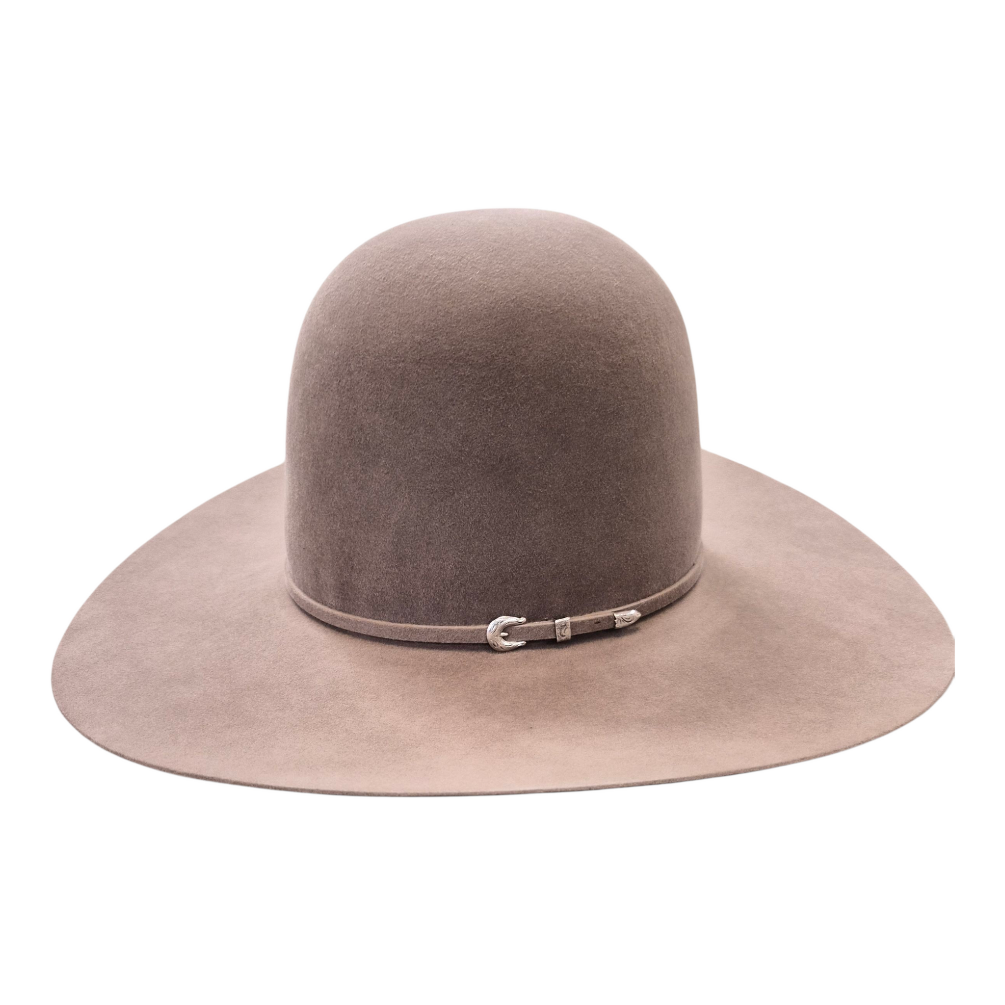 Rodeo King 10X Felt Hat – Tan Belly – Open Crown – 4 1/4" Brim