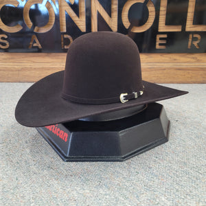 American Hat Co. - 10X Black Cherry Felt Cowboy Hat - Open Crown - 4 1/2" Brim