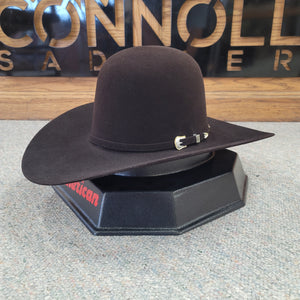 American Hat Co. - 10X Black Cherry Felt Cowboy Hat - Open Crown - 4 1/2" Brim