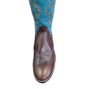 Honcho Chocolate Horse Butt w/ Teal # 6072Z