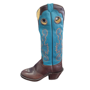 Honcho Chocolate Horse Butt w/ Teal # 6072Z