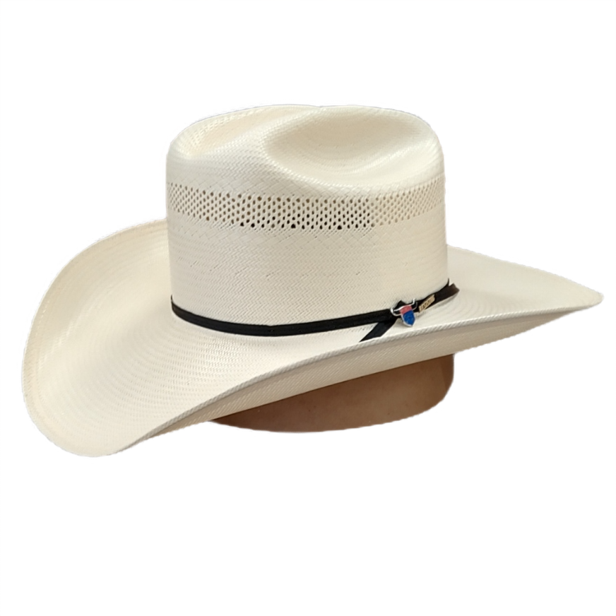 American Hat Straw - 845 - Poli Rope Fancy Weave & Vent / 2 Cord